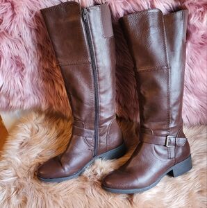 Croft and BARROW Ortholite boots brown size 9.5 brown Knee-High Leather Boots